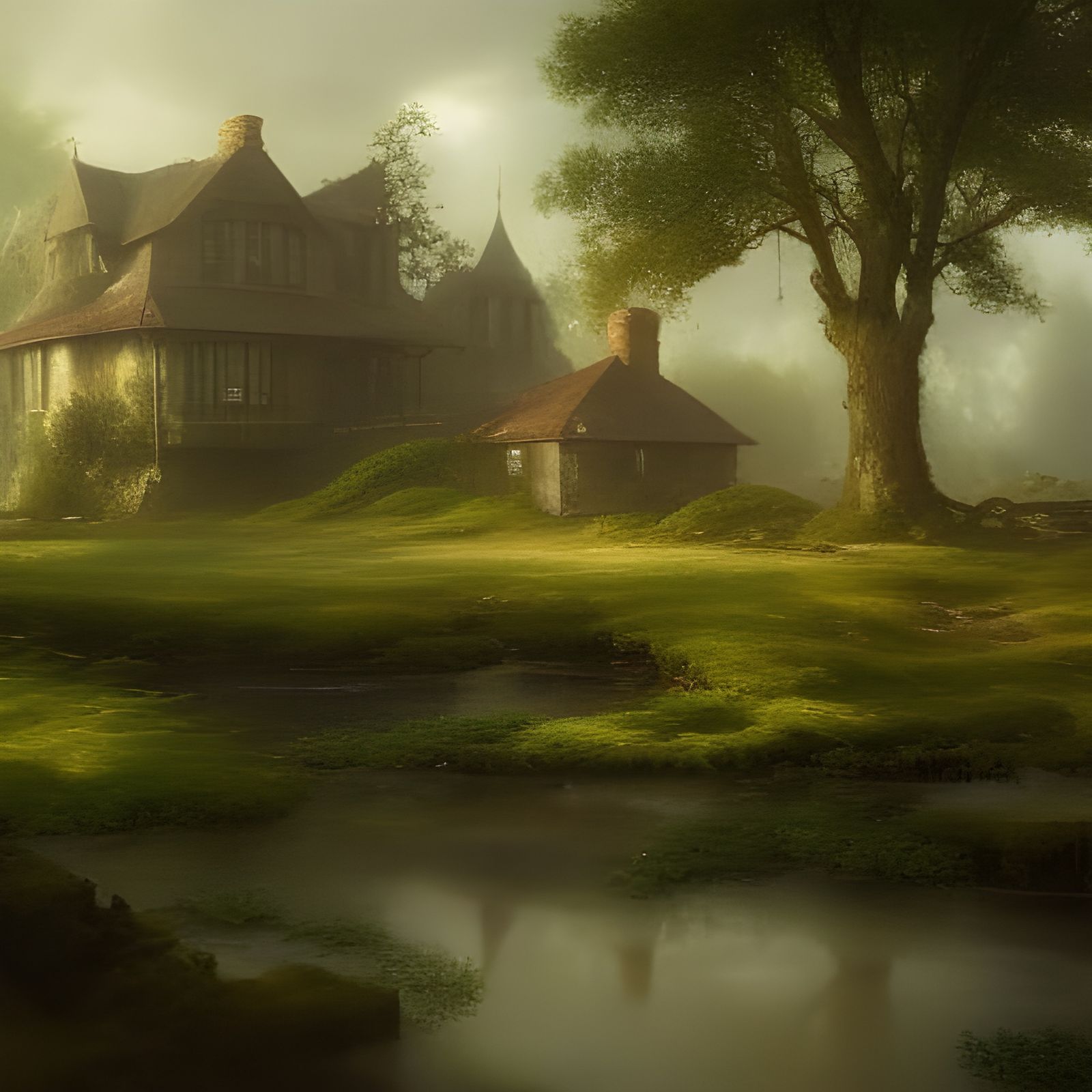 Victorian Tide Pools: Dark Fantasy Concept Art