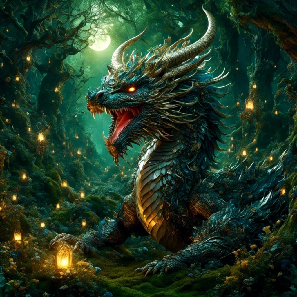Terrifying Dragon God Awakens in Ancient Forest