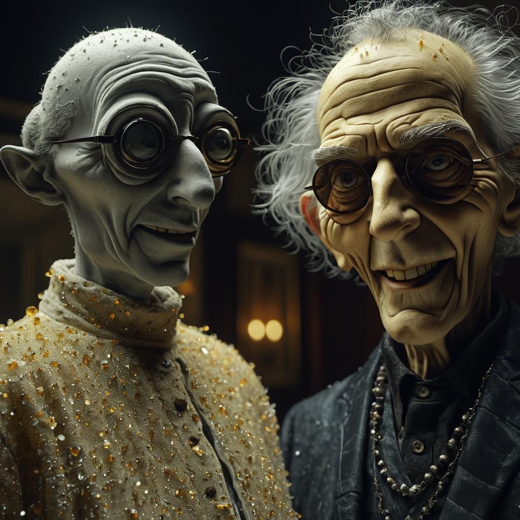 Extravagant Alien Party: Photorealistic Magical Realism