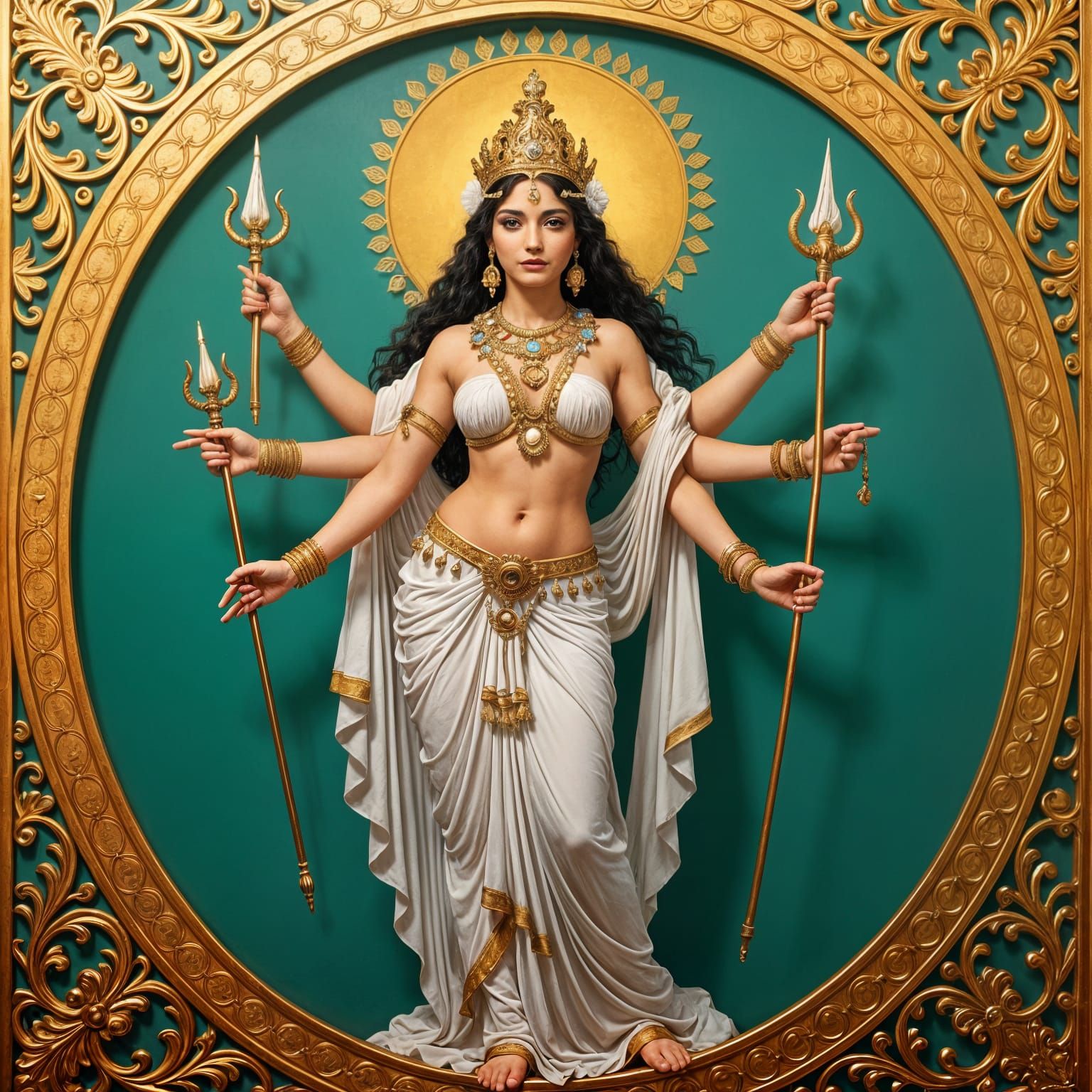 Hermaphrodite Goddess AI Image