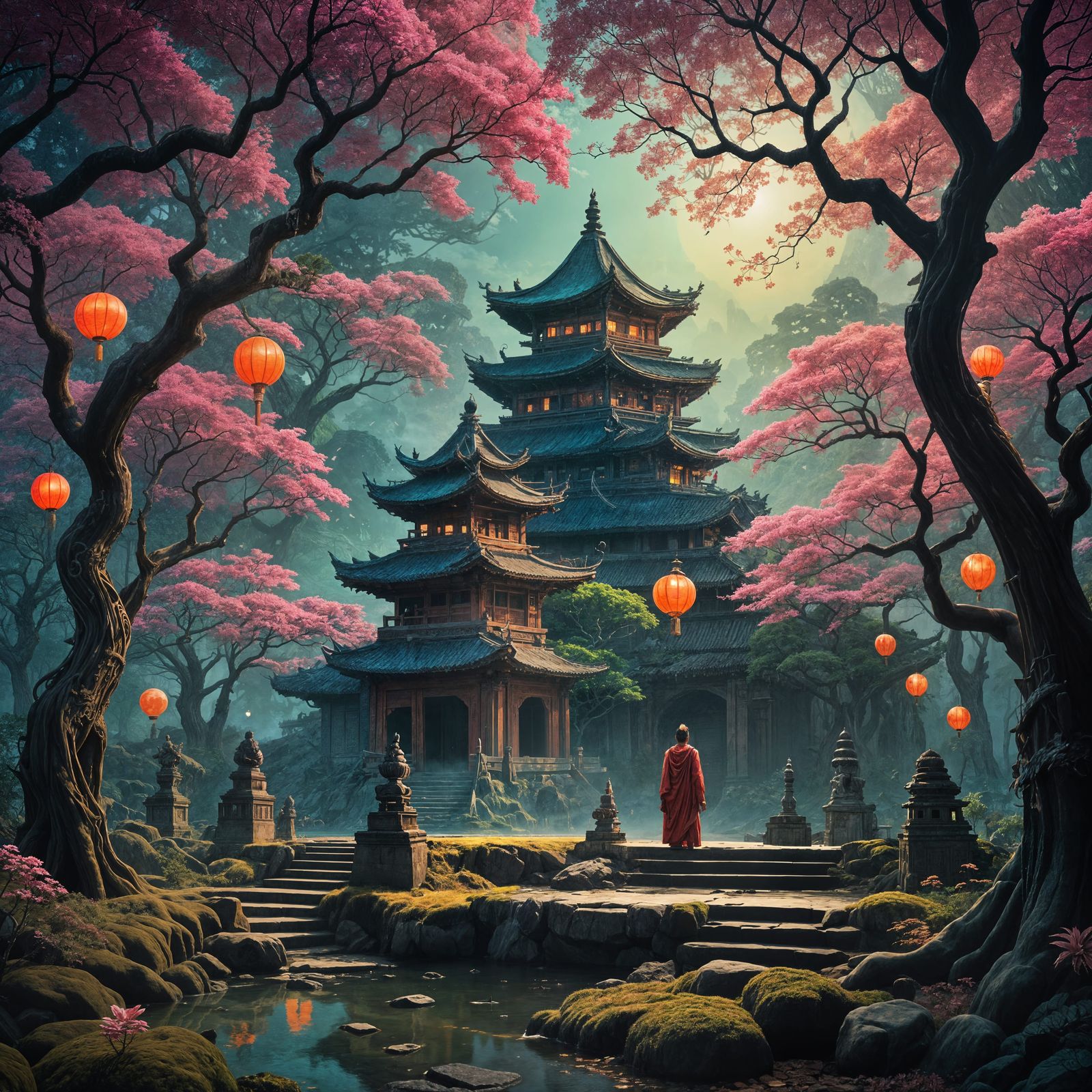 Cultural Fusion: Indian, Japanese, and Chinese Art