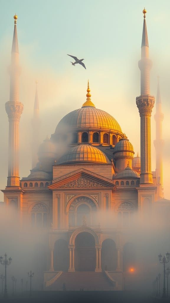 Majestic Mosque in Istanbul: Romantic Ottoman Architecture