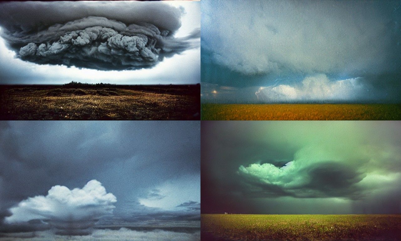 Sad Cloud Crying Tears in Hyperrealistic Style