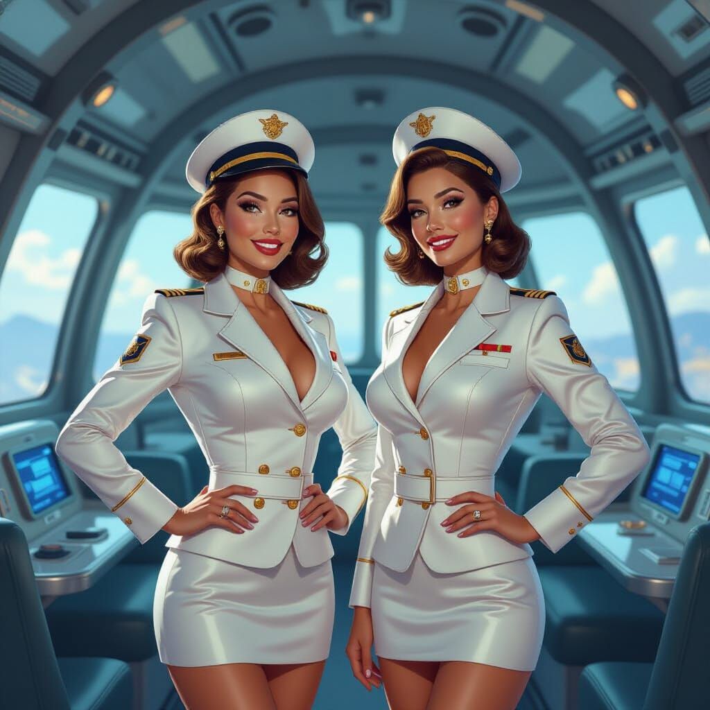 Stylish Pilots in Roman Empire, Disney Concept Art