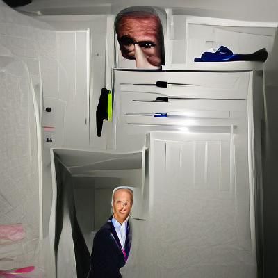 Menacing Figure Lurking in a Confined Space