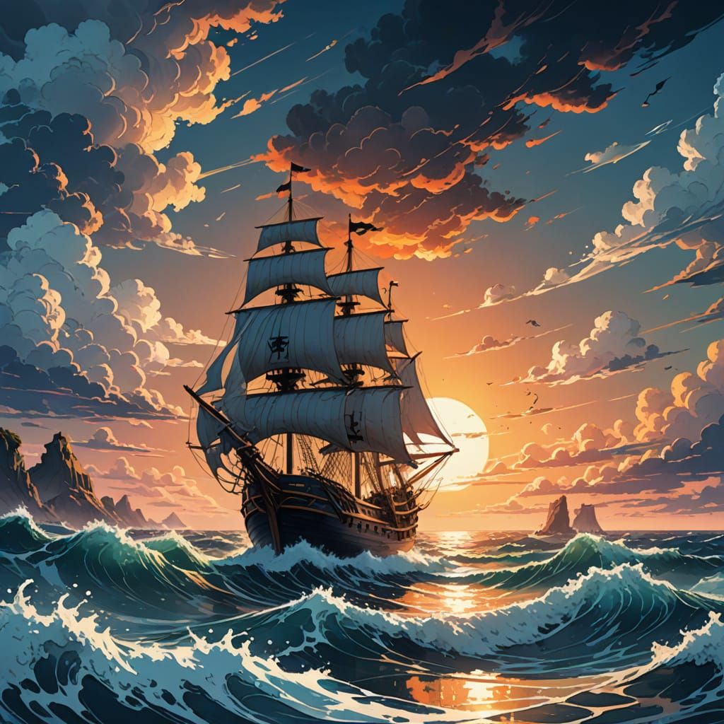 Vibrant Pirate Maiden Sails the Anime Waves