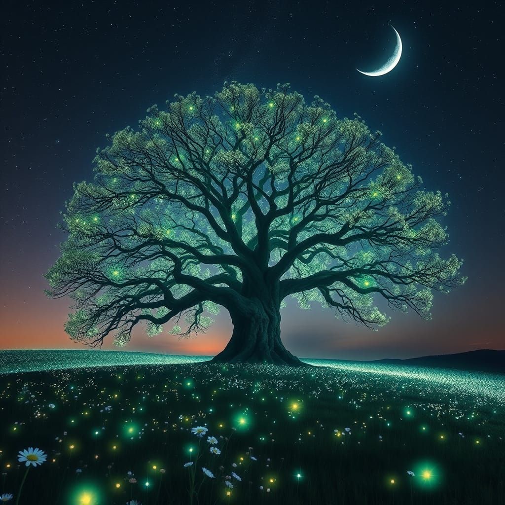 Yggdrasil in the night