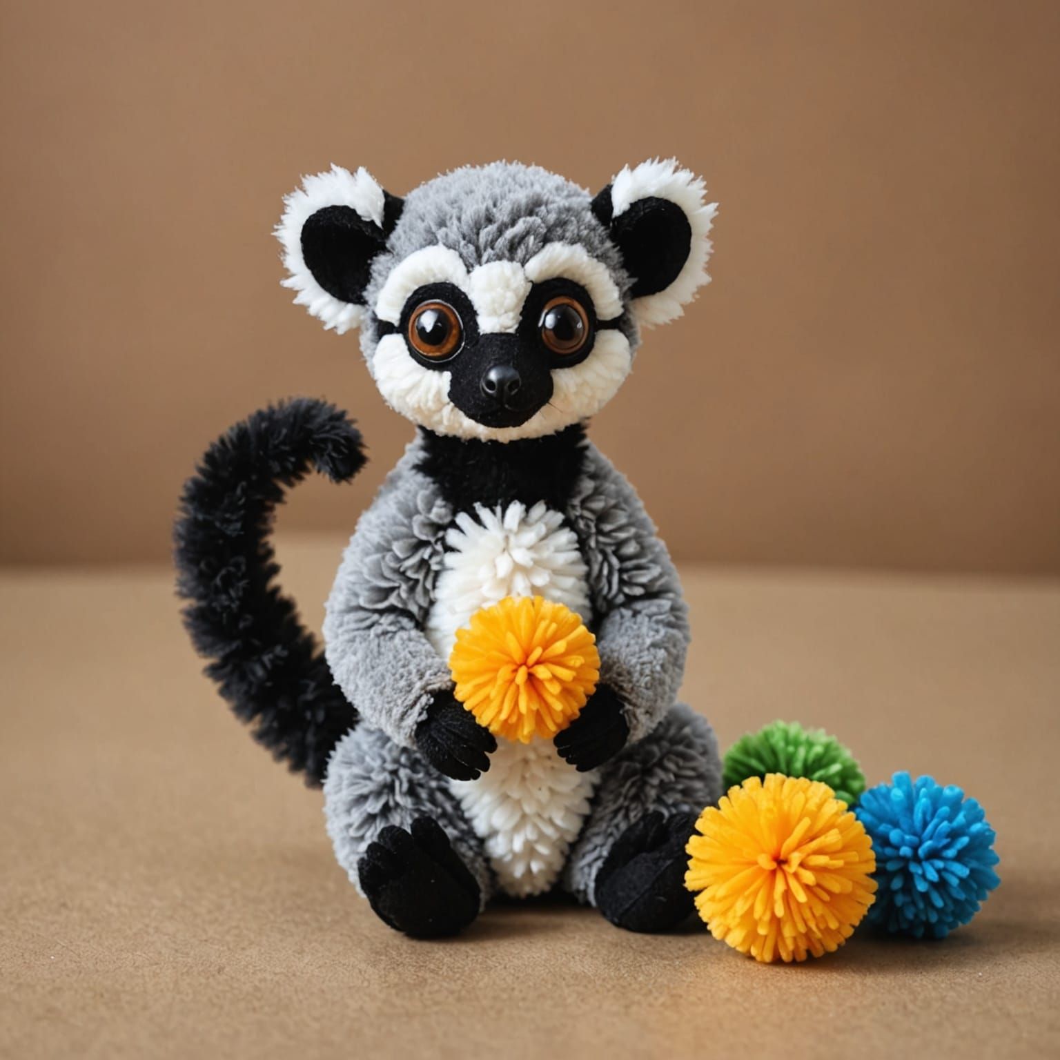 Pom Pom Baby Lemur: A Whimsical Creation