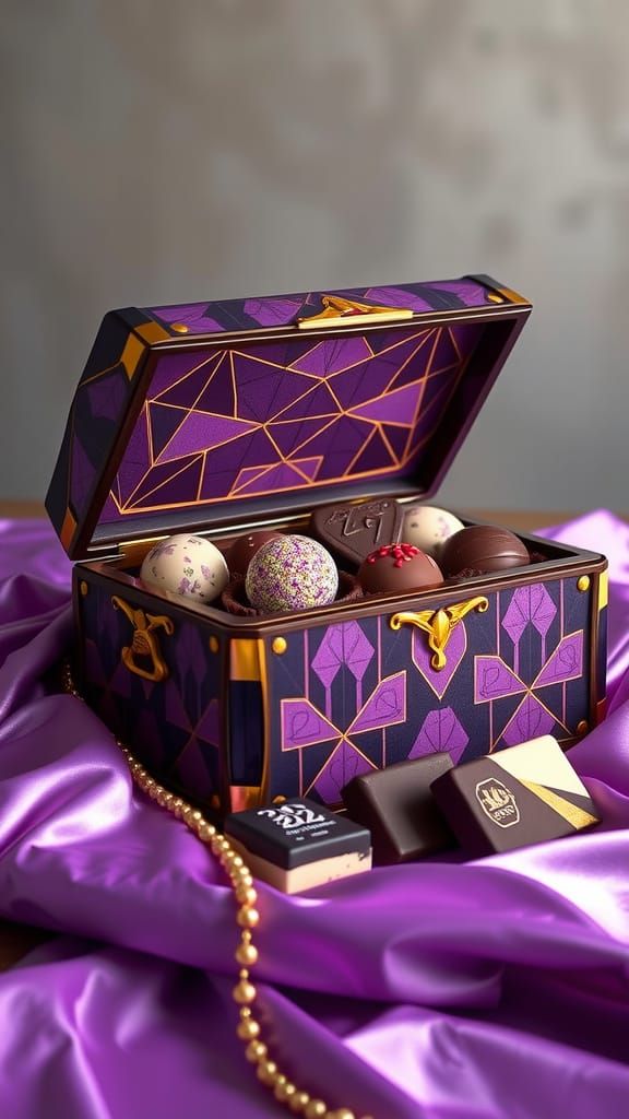 Art Deco Chocolate Elegance
