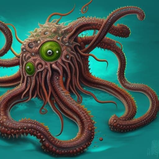 Flesh Abomination: A Hyperrealistic Monster