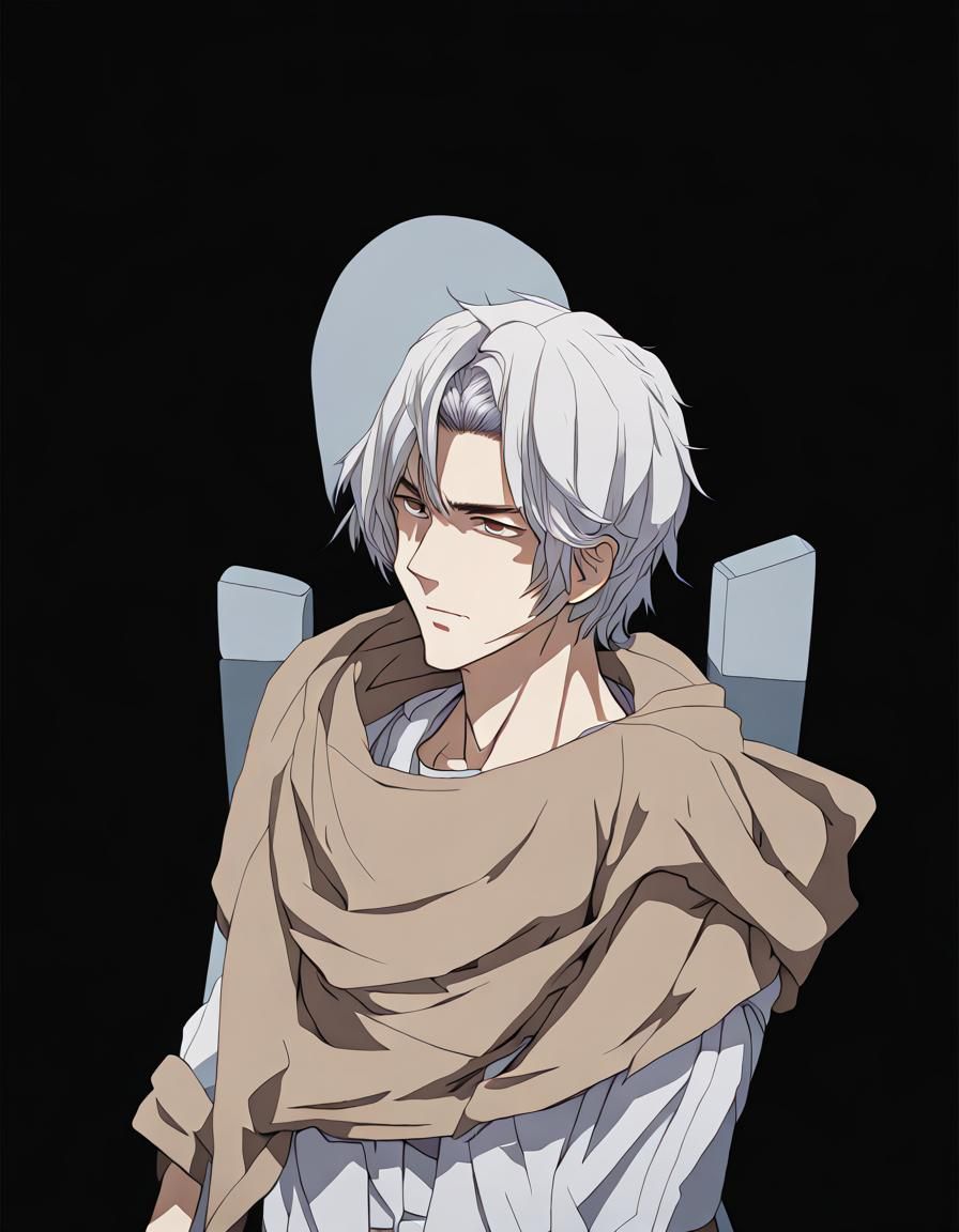 Anime Portrait of Young Man in Kishimoto Style