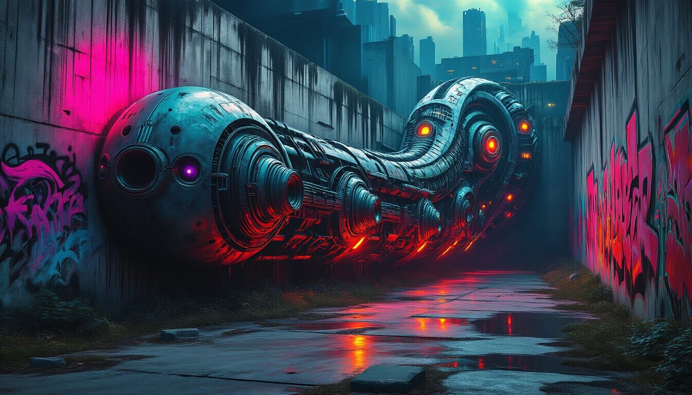 Surreal Ideas Unwinding on Graffiti Walls