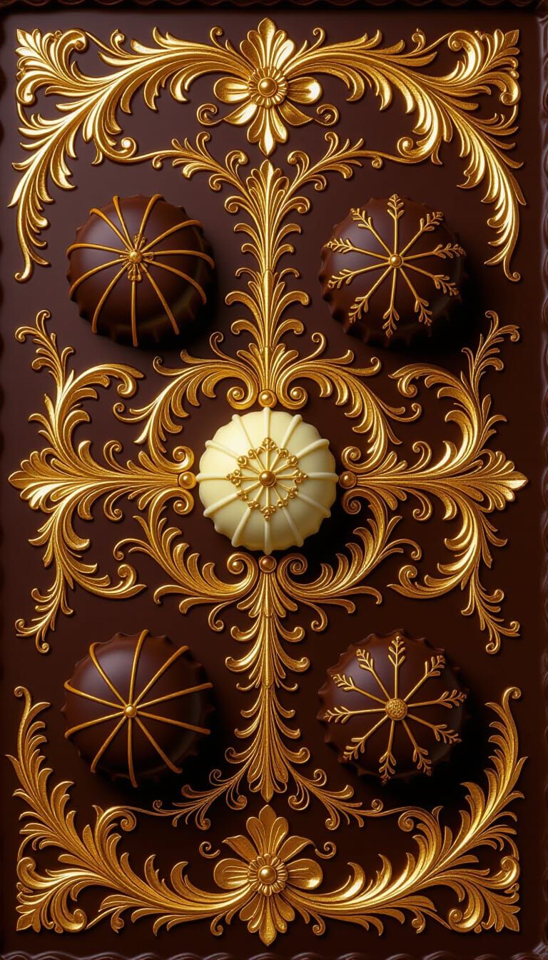 Chocolate Rococo Masterpieces in Ornate Style