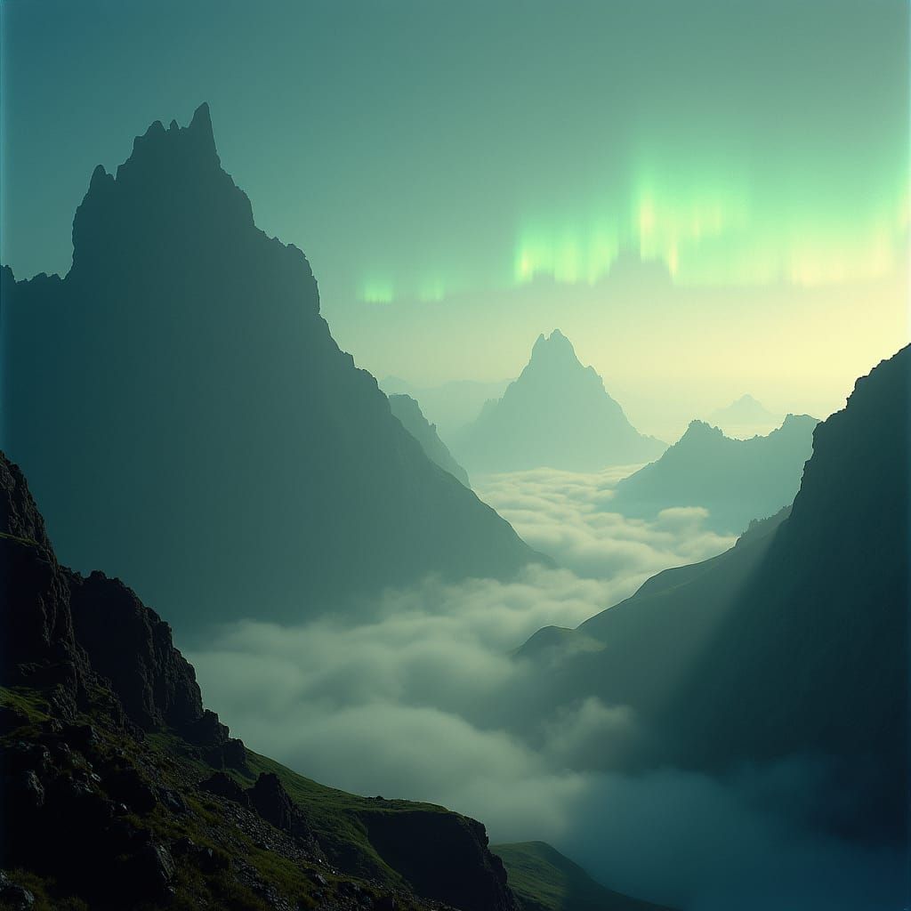 Ethereal Alien World Mountainscapes on Film
