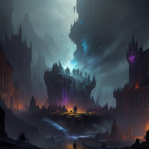 People Falling: A Dark Fantasy Concept