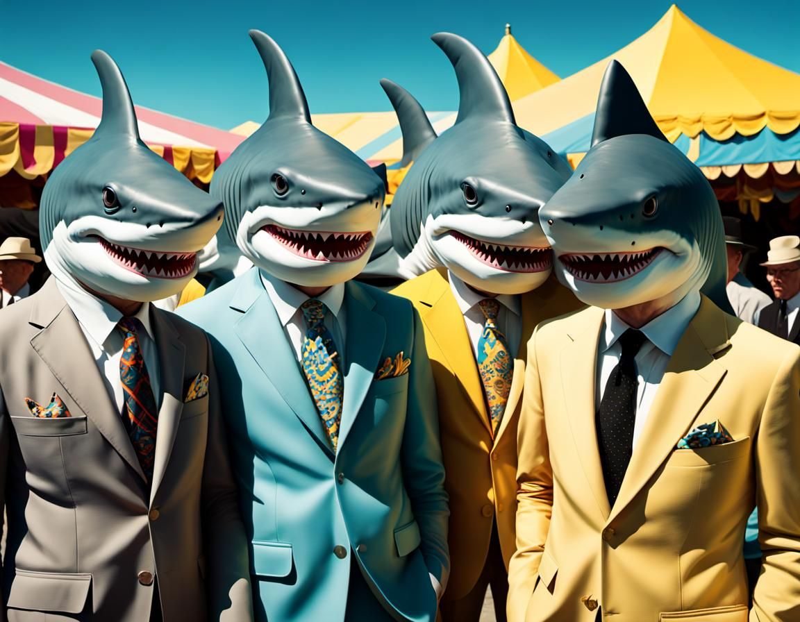 Sharks Dapping in their Zoot Suits II