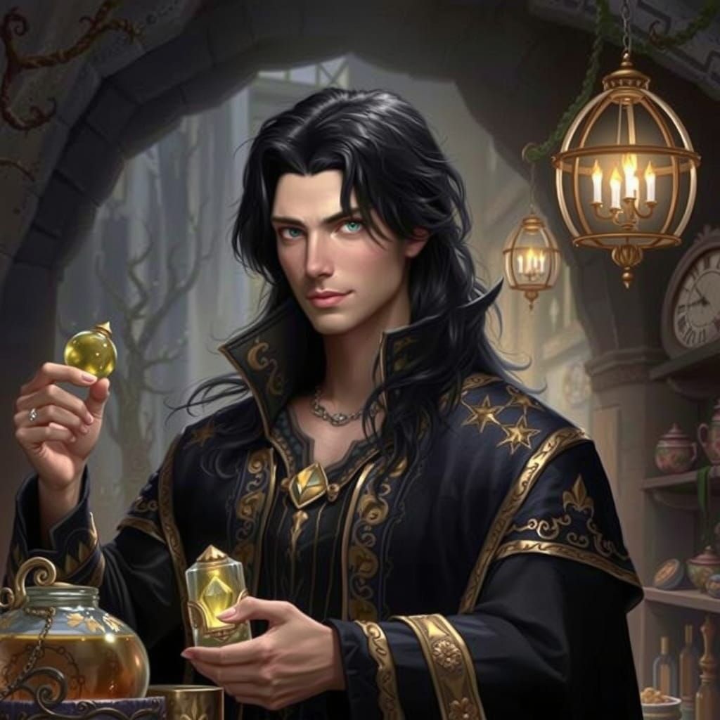 The black-haired young man with the golden wolf eyes found h...