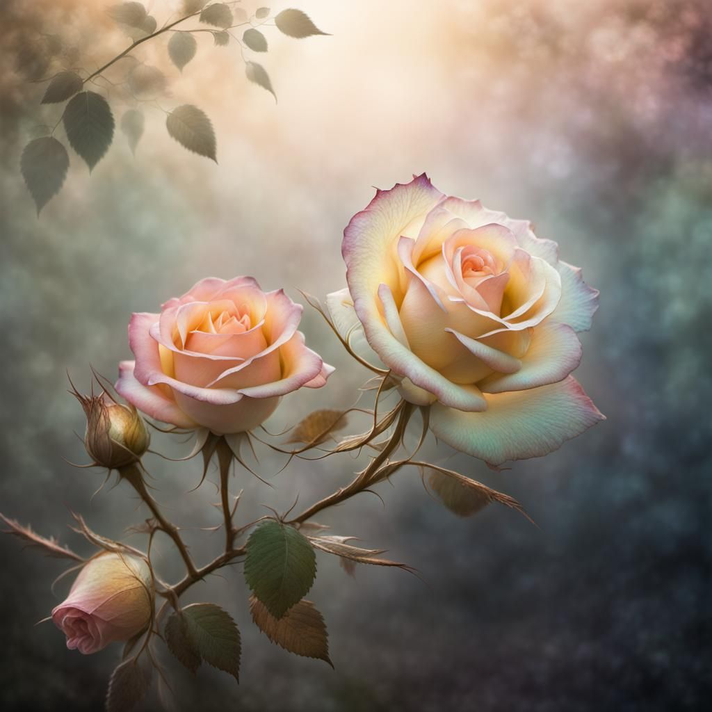 Prism Rose in Ethereal Gilded Fantasy