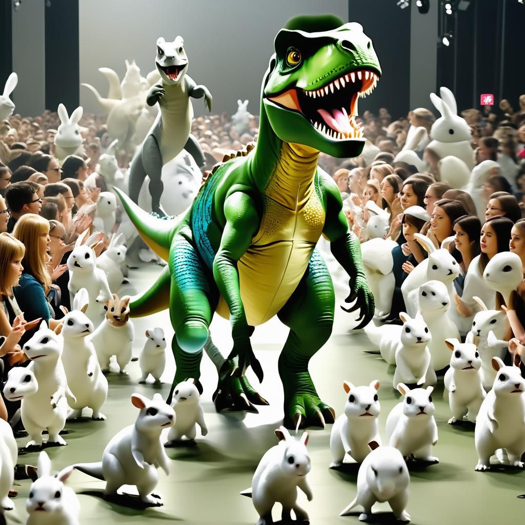 Dinosaurs Model at Fashion Show Event