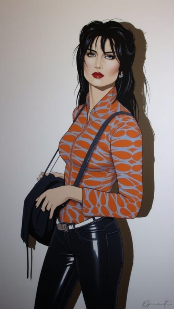 Siouxsie Sioux in Nagel Style Creme Drawing