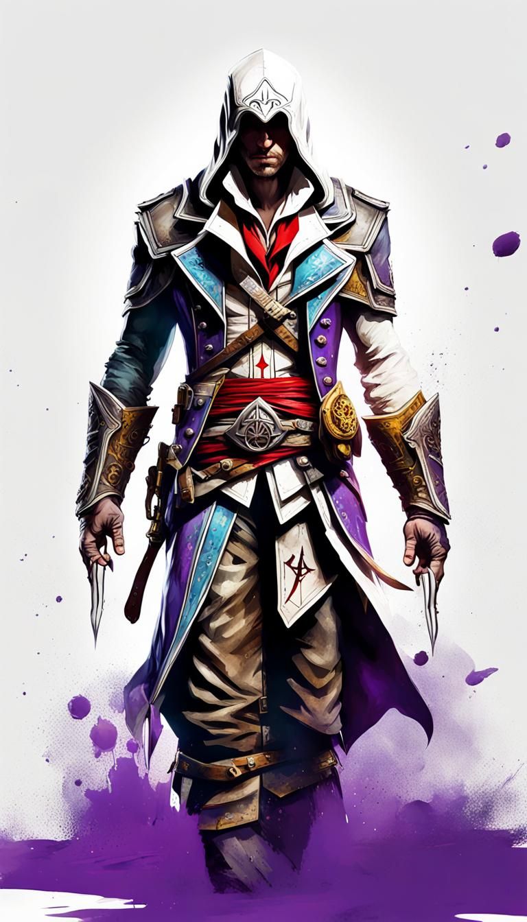 Assassin's Creed Logo Trash Polka Tattoo