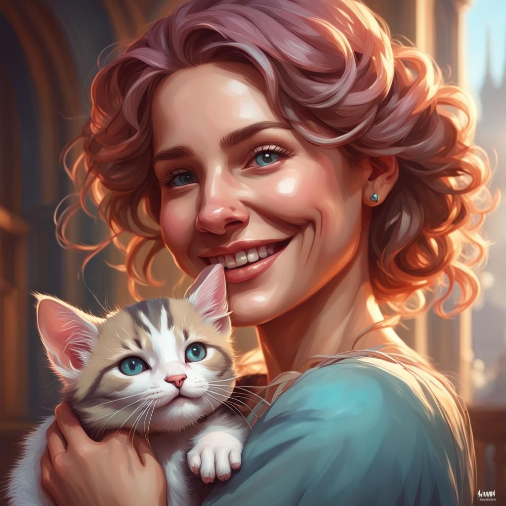 Just a Girl and Her Cat