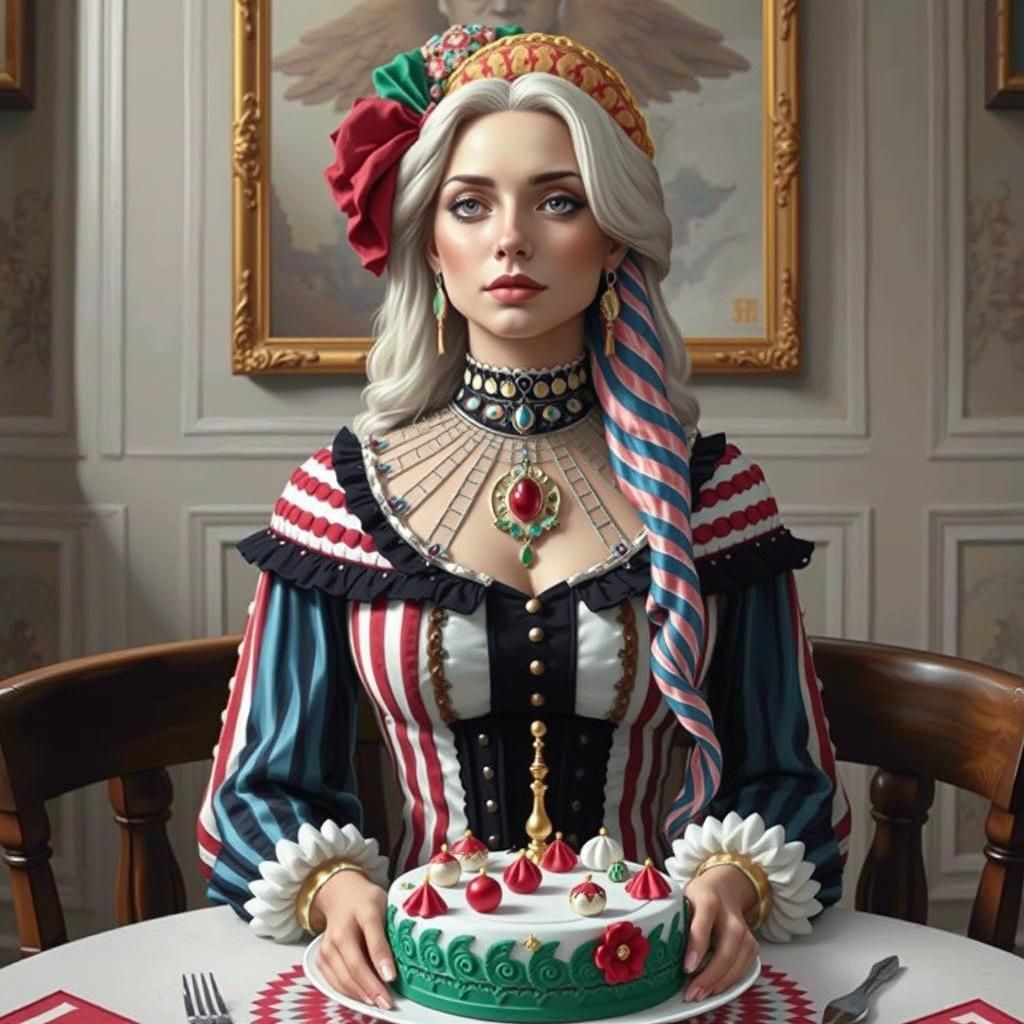 Vibrant Fractal Mandala in Digital Kaleidoscope Art