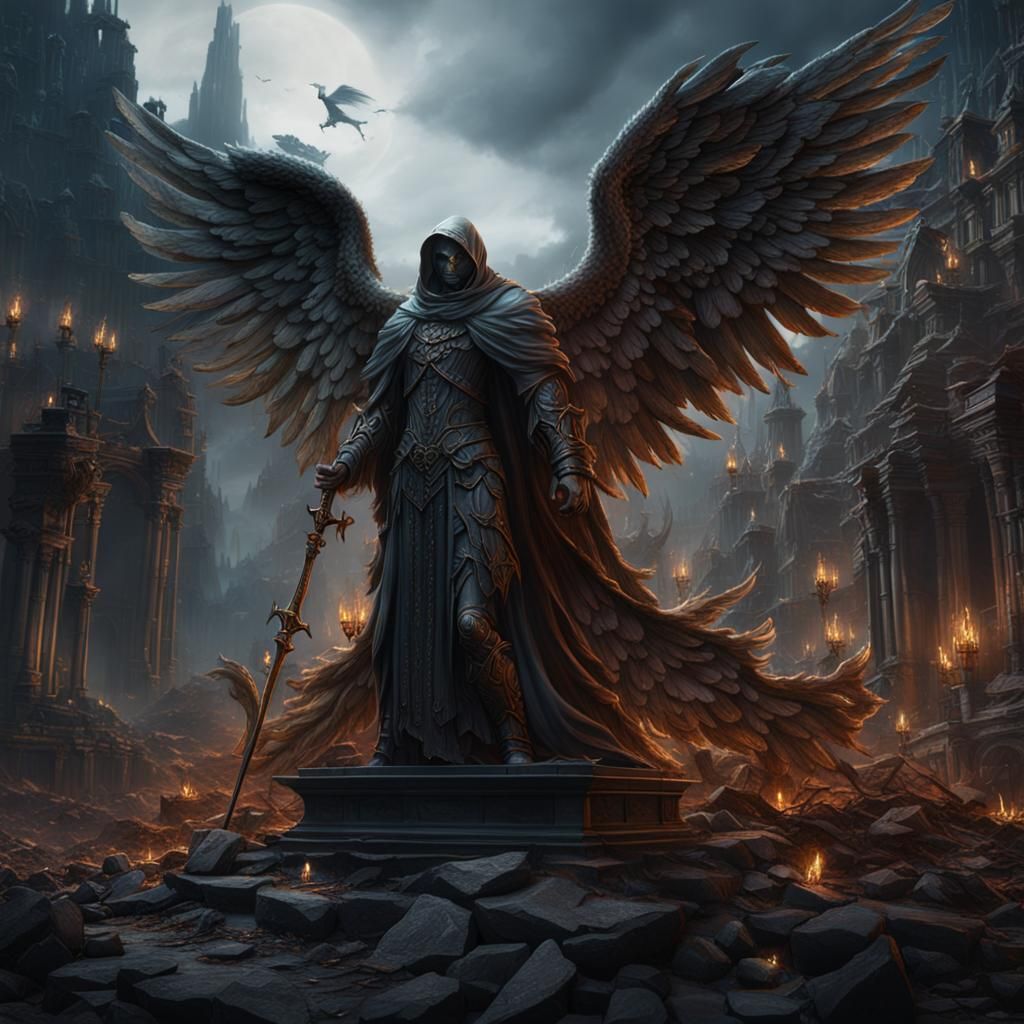 Angel of Death: Detailed Matte Painting