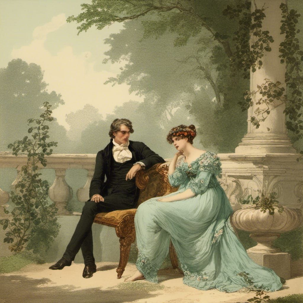 Regency Romance in the Style of Alma-Tadema