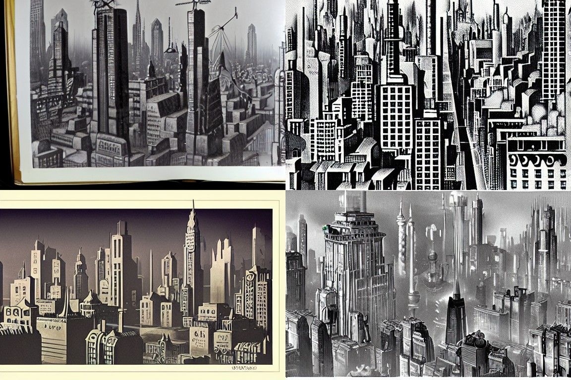Dieselpunk Cityscape of the 1920s