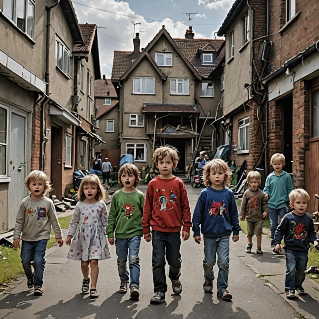 Distorted Reality: Freaky Children in a Brainrot Landscape