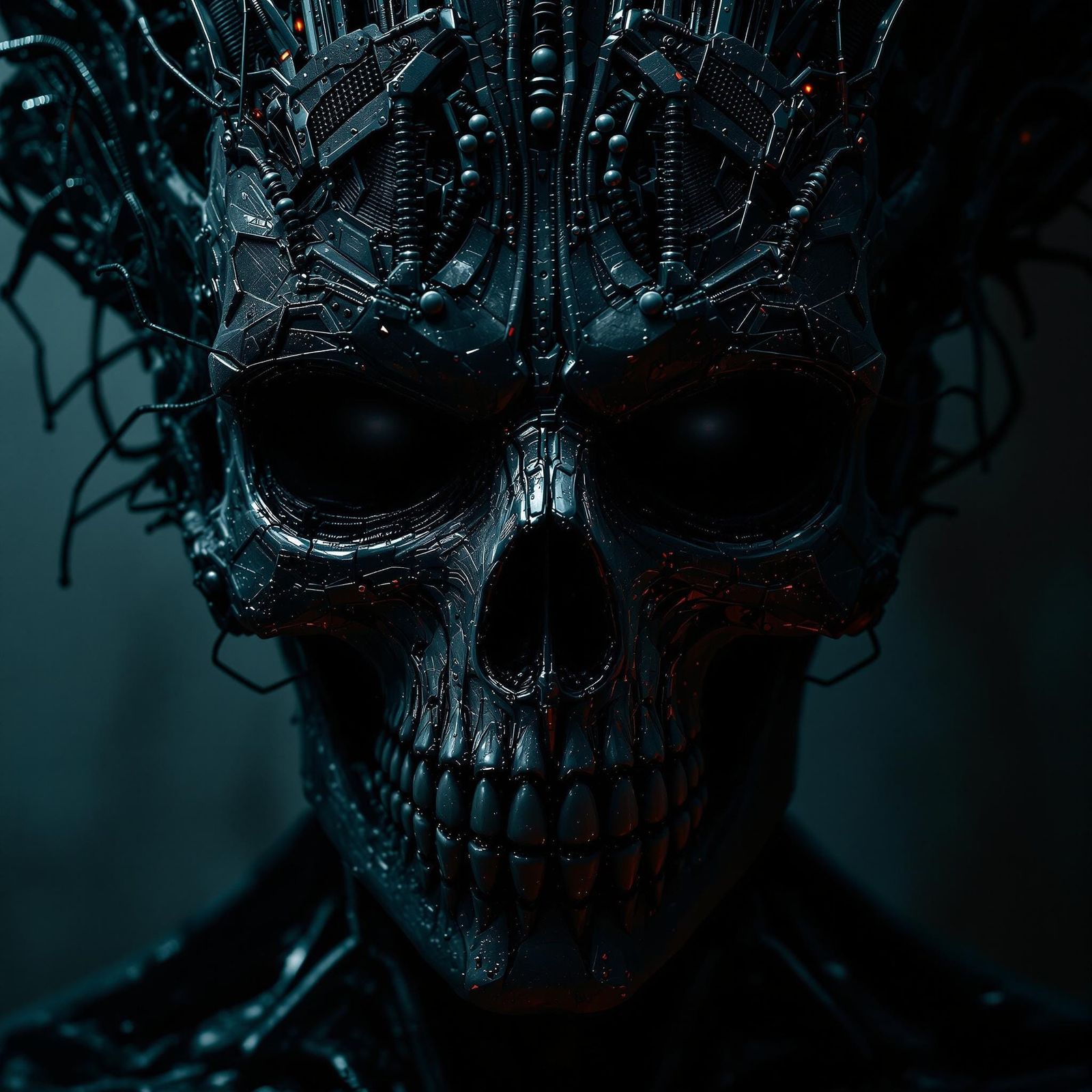 Hauntingly Detailed Skull in Human Visage