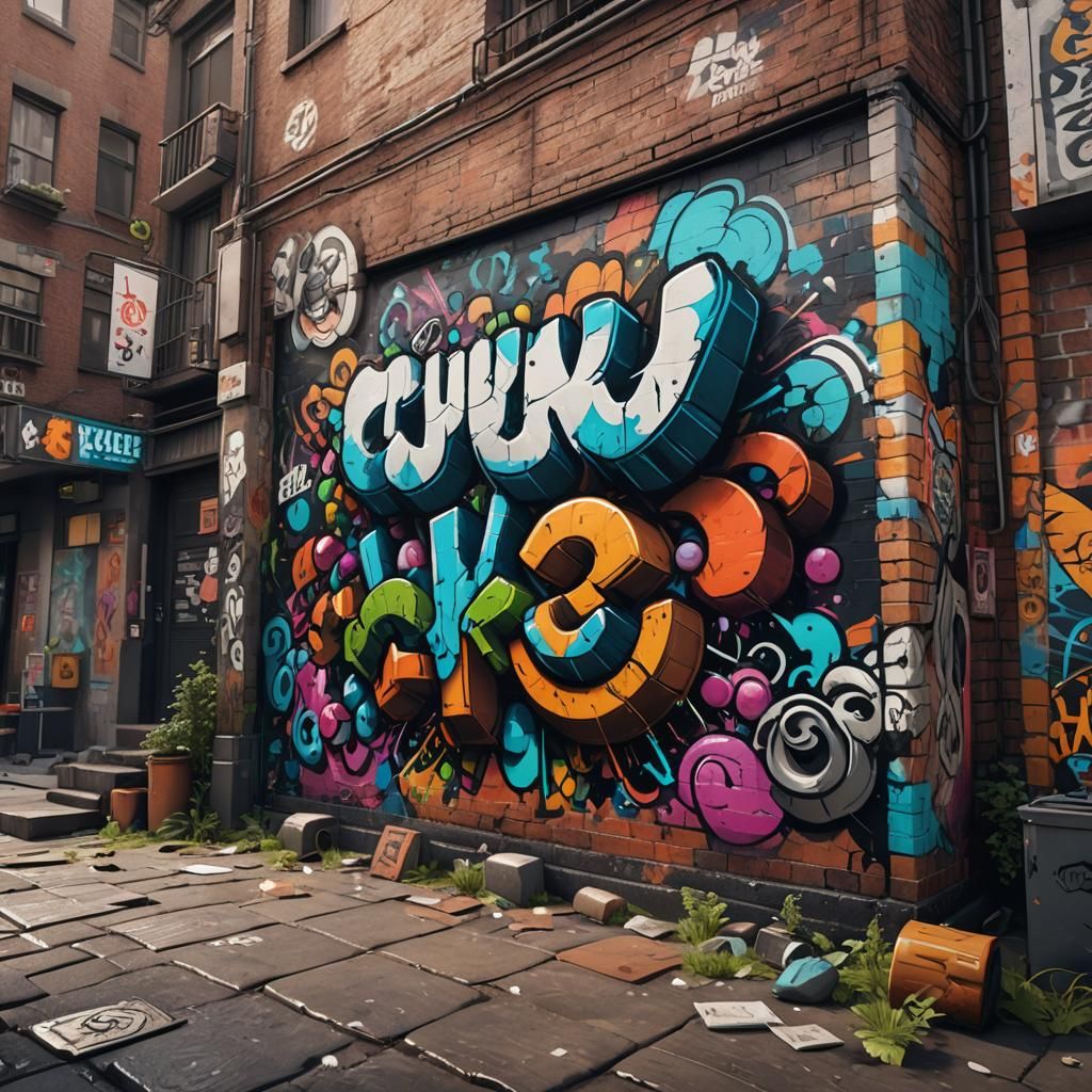 Dynamic 3D Street Art in Game Cinematic Style