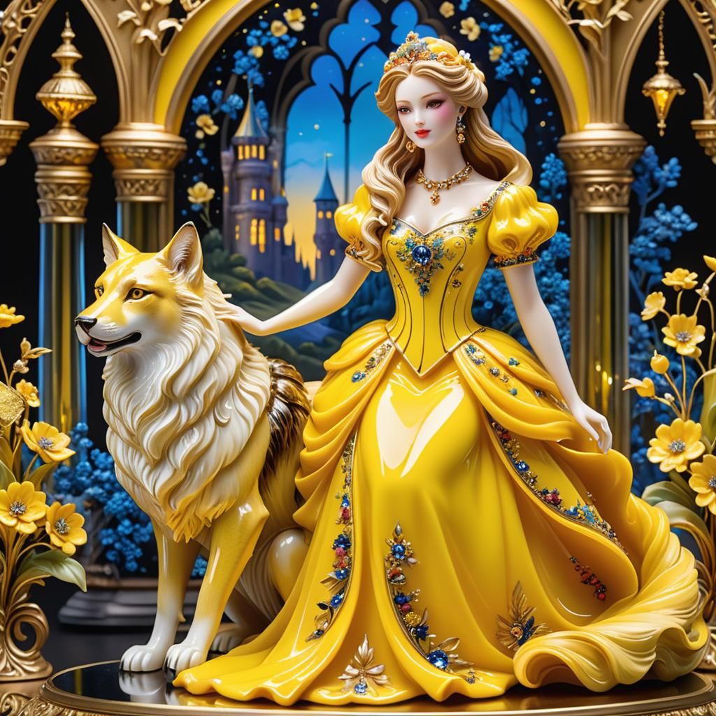 A2727 - Enchanted Elegance: A Glass Figurine Tale