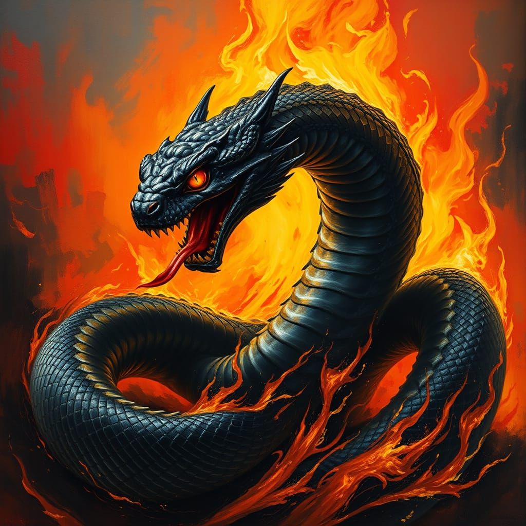 Year of the Snake - Fiery Serpent