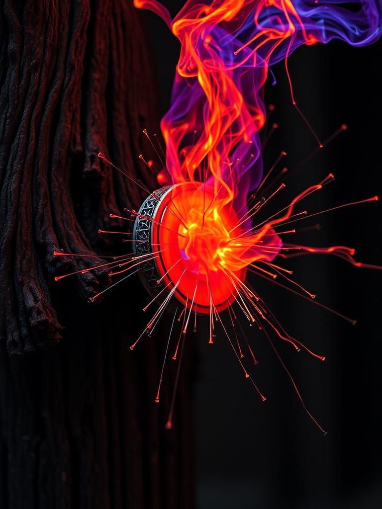 Hypnotic Spectral Colorbomb Abstract Art