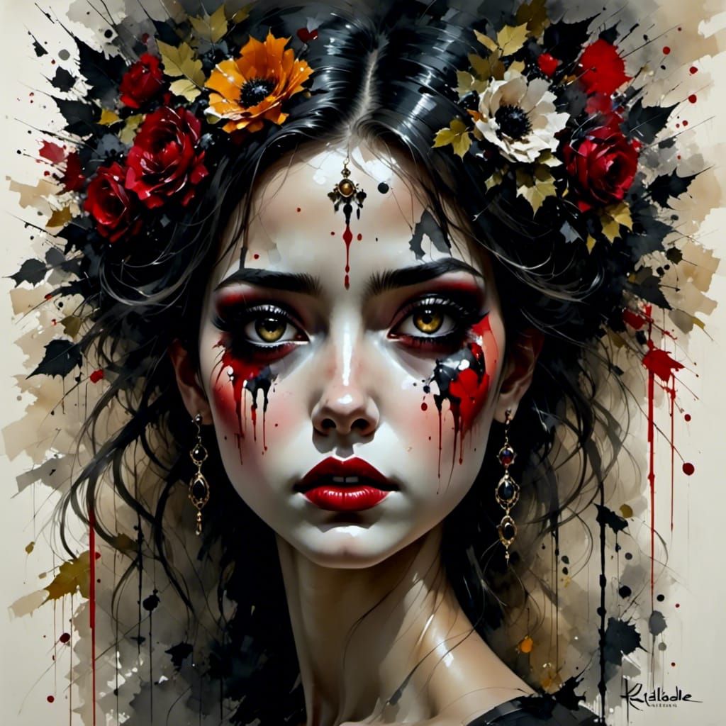 Surreal Hazel Eyes Portrait