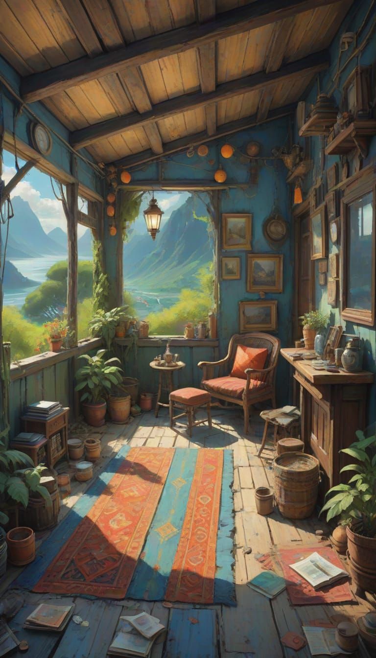 Epic Neo-Impressionist Oil Painting Masterpiece