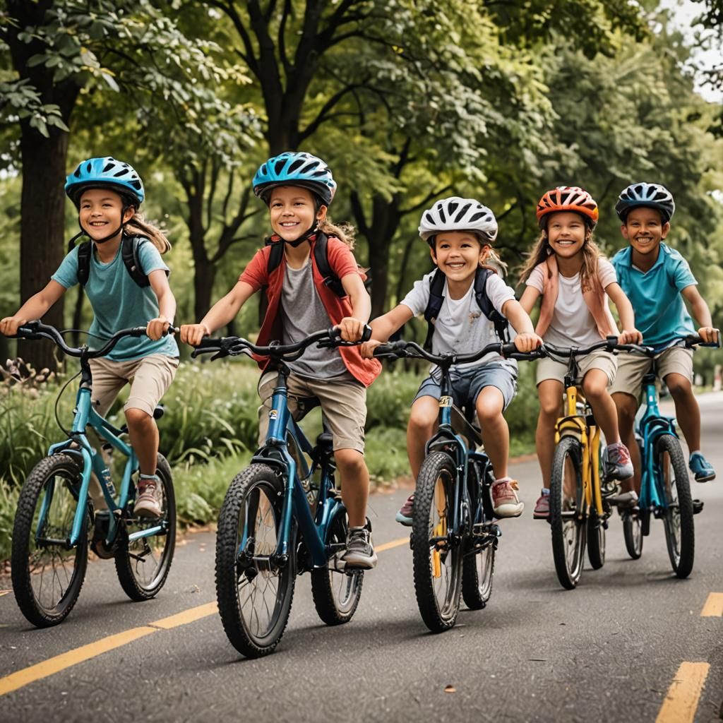Kids Bike Ride with Friends