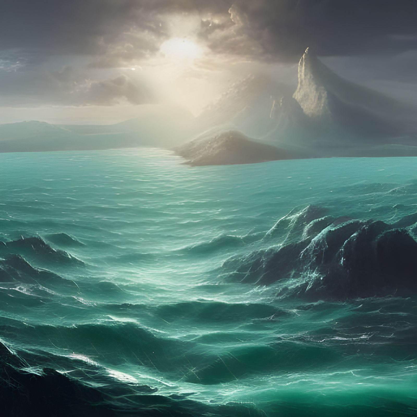 Epic Green Ocean Near Divine City