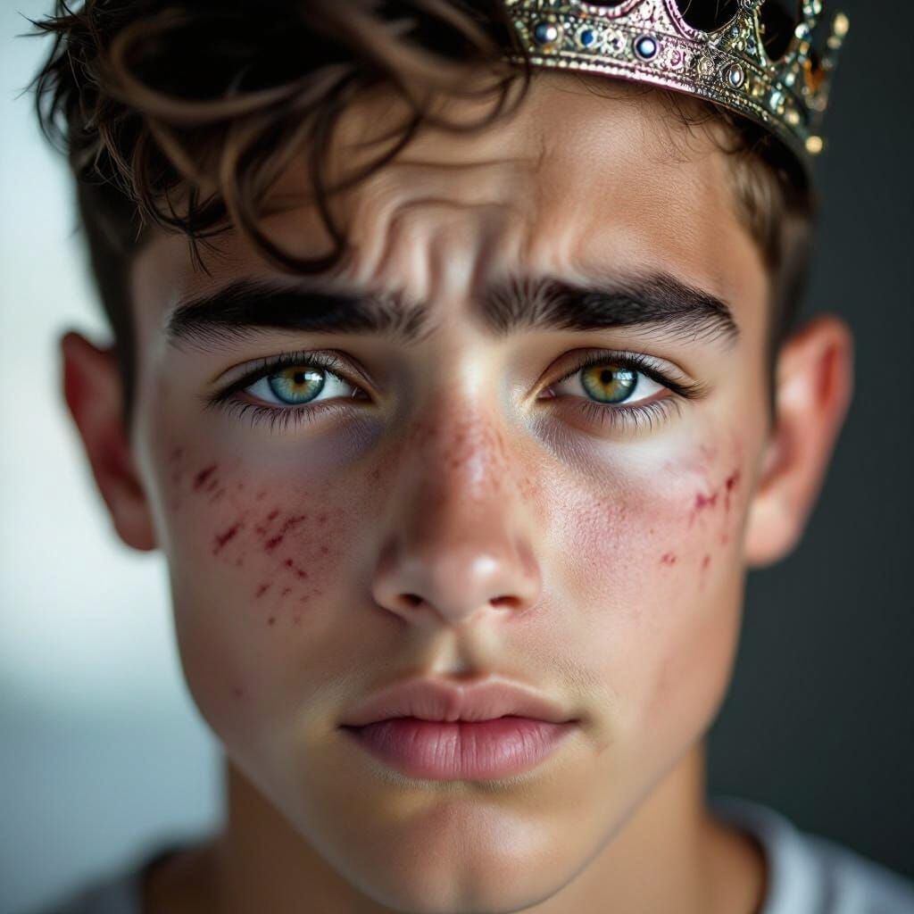 Cinematic Portrait of Young Man Healing Trauma and Chasing D...