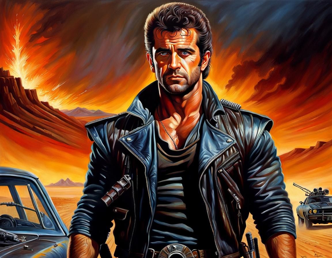 Mad Max Portrait in Oil Painting Style