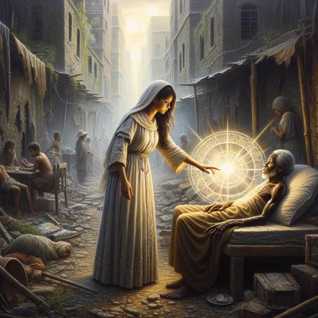 Fantasy Cleric Brings Hope to Desperate Slum