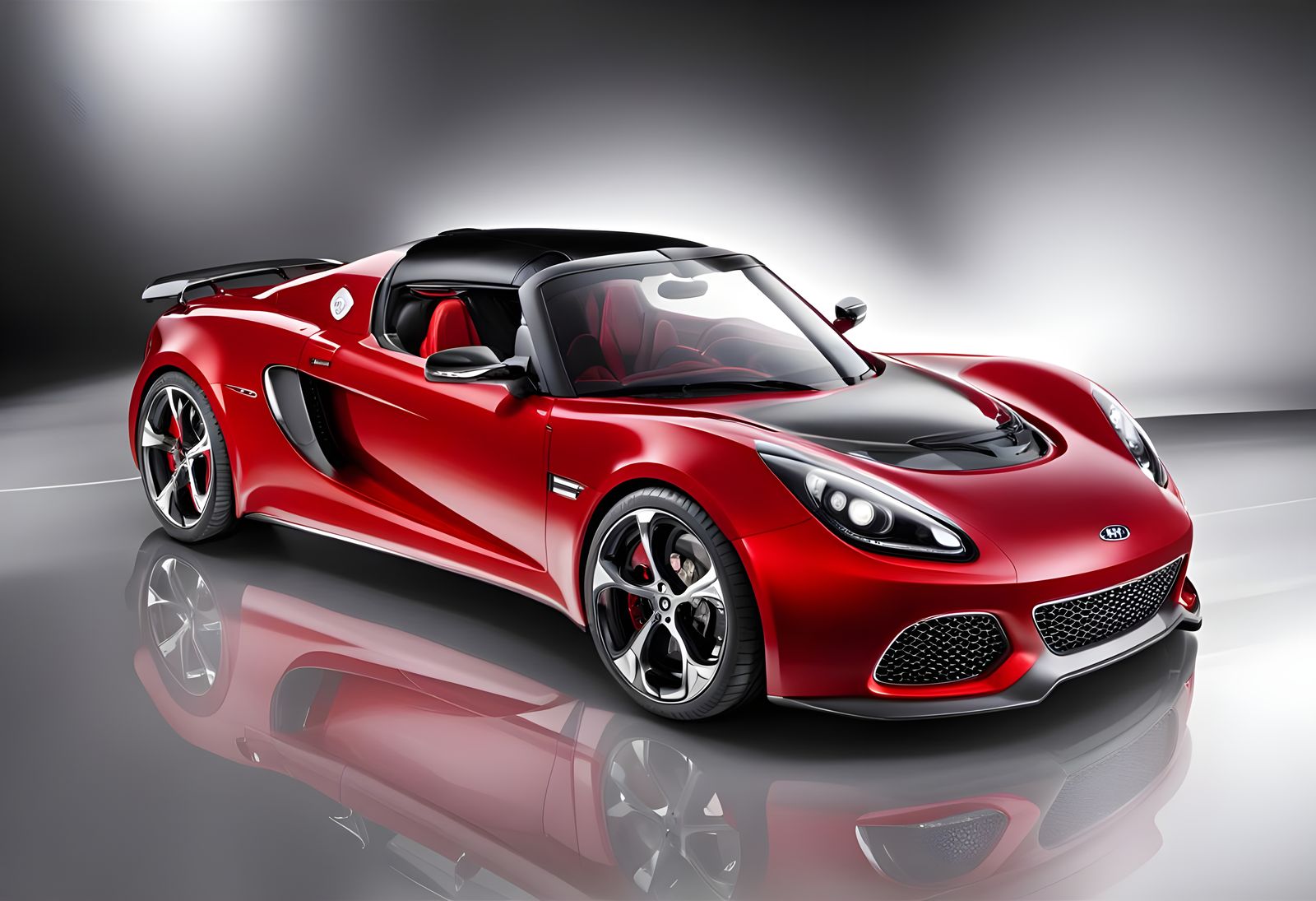 Red 2012 Kia Exige Sports Car