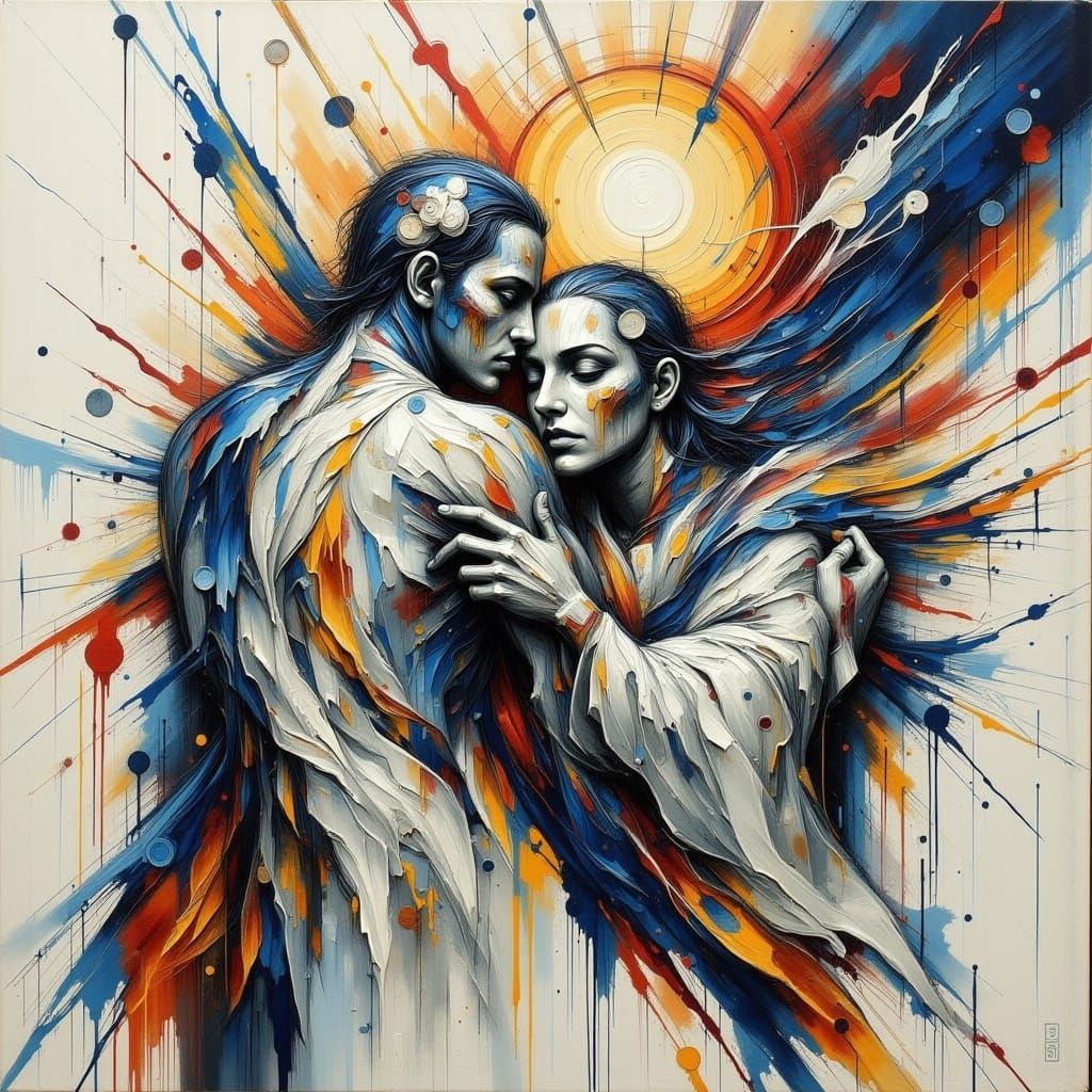 Love and Hate as Intertwined Abstract Forces