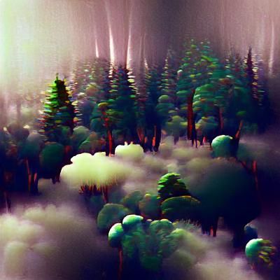 Misty Forest: An Atmospheric Landscape