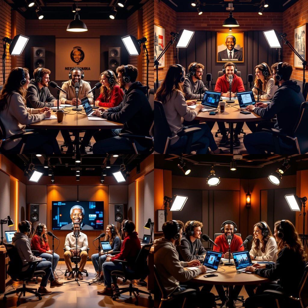 Podcast Recording in Modern Studio with Youth