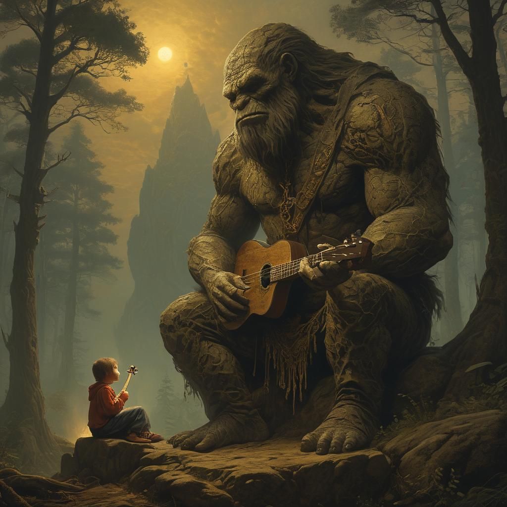 The grumpy musical rock giant