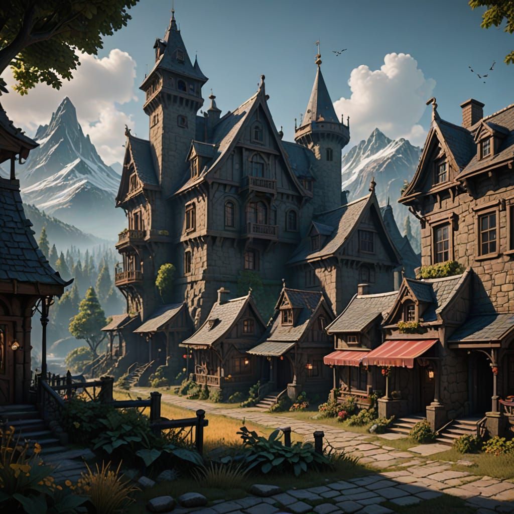 Whispers of a Forgotten Friendship in a Fantastical Town