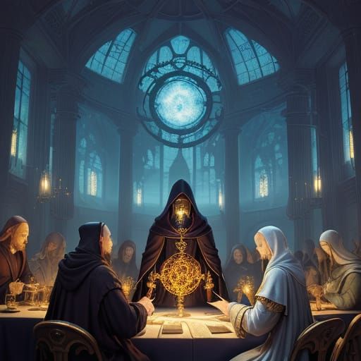 Mystical Alchemy in a Rosicrucian Lab with Da Vinci and Temp...